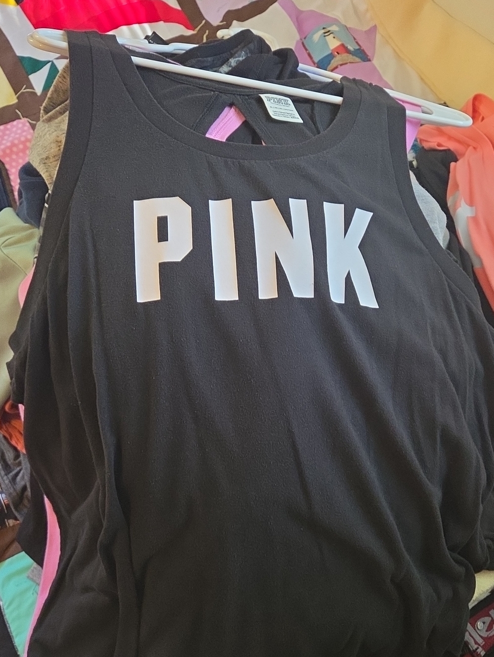 PINK Victoria's Secret Kids Black Tank Top by PINK Victoria's Secret